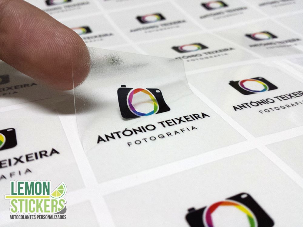 Autocolantes em vinil transparente António Teixeira Fotografia