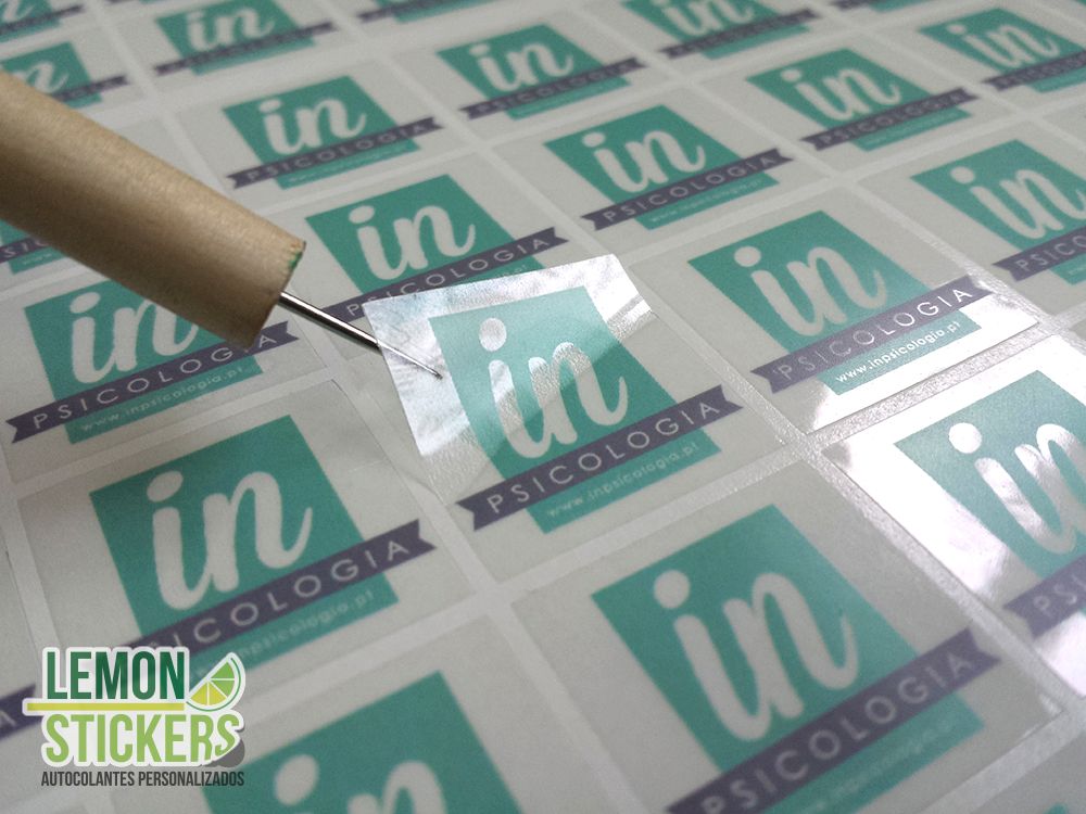 Autocolantes em vinil transparente In Psicologia